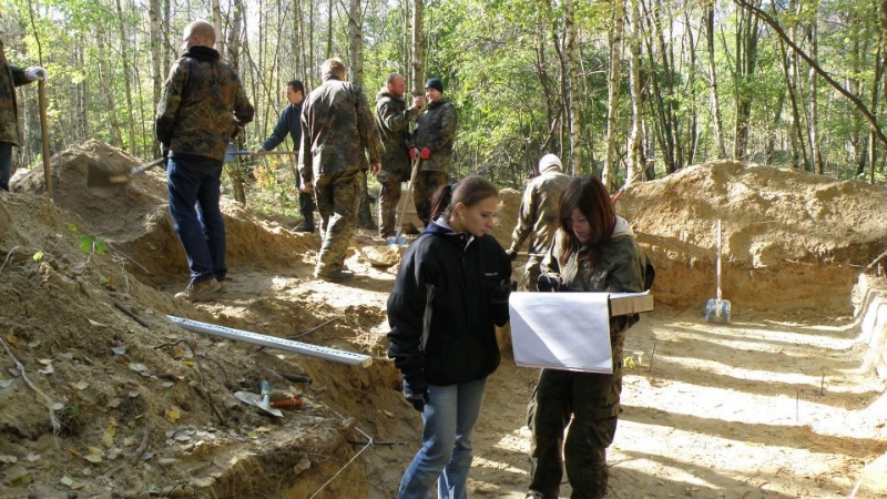 Zdjęcie z prac archeologicznych