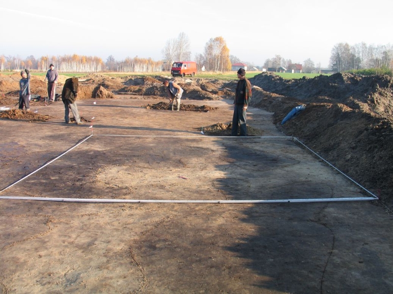 Zdjęcie z archeologicznych prac wykopaliskowych