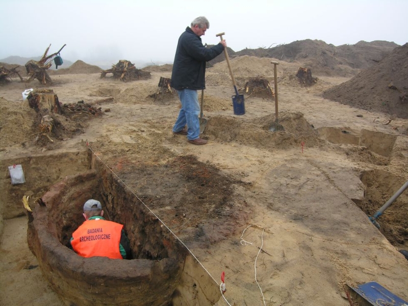 Zdjęcia z badań archeologicznych