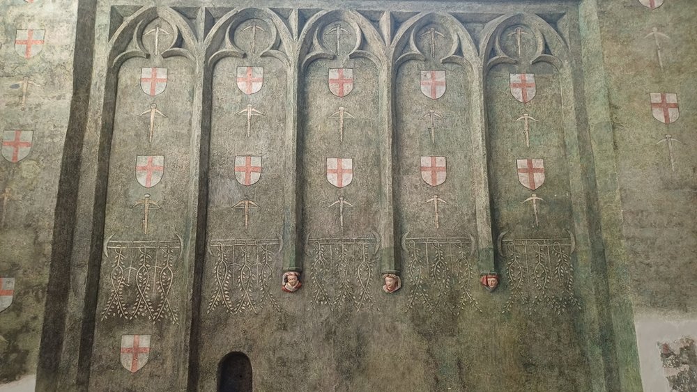 Dekoracja kaplicy Bractwa Kuszników św. Jerzego w kaplicy Bractwa Kuszników św. Jerzego w kościele NMP w Bredzie